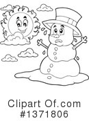Snowman Clipart #1371806 by visekart