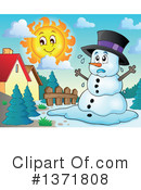 Snowman Clipart #1371808 by visekart