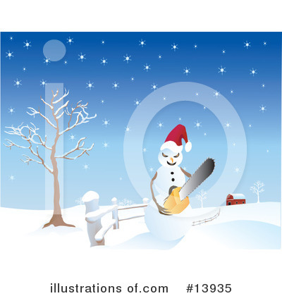 Royalty-Free (RF) Snowman Clipart Illustration by Rasmussen Images - Stock Sample #13935