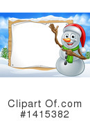 Snowman Clipart #1415382 by AtStockIllustration