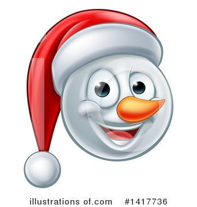 Royalty-Free (RF) Snowman Clipart Illustration by AtStockIllustration - Stock Sample #1417736