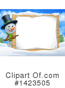 Snowman Clipart #1423505 by AtStockIllustration