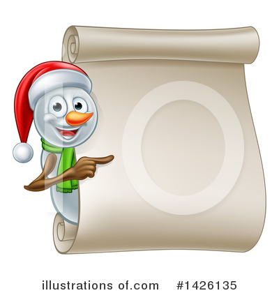 Royalty-Free (RF) Snowman Clipart Illustration by AtStockIllustration - Stock Sample #1426135