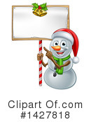 Snowman Clipart #1427818 by AtStockIllustration