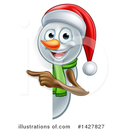 Royalty-Free (RF) Snowman Clipart Illustration by AtStockIllustration - Stock Sample #1427827