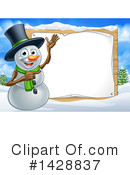 Snowman Clipart #1428837 by AtStockIllustration