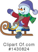 Snowman Clipart #1430824 by visekart