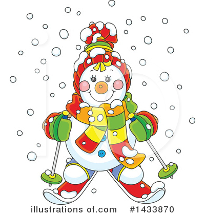 Royalty-Free (RF) Snowman Clipart Illustration by Alex Bannykh - Stock Sample #1433870