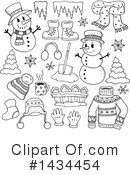 Snowman Clipart #1434454 by visekart