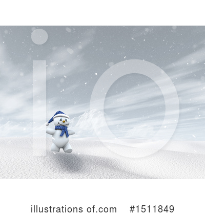 Royalty-Free (RF) Snowman Clipart Illustration by KJ Pargeter - Stock Sample #1511849