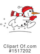 Snowman Clipart #1517202 by Johnny Sajem