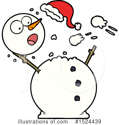 Royalty-Free (RF) Snowman Clipart Illustration by lineartestpilot - Stock Sample #1524439