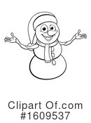Snowman Clipart #1609537 by AtStockIllustration