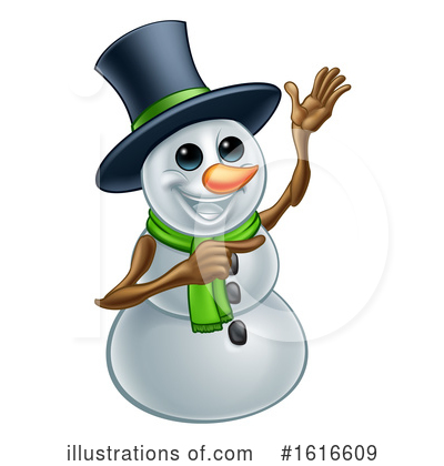 Royalty-Free (RF) Snowman Clipart Illustration by AtStockIllustration - Stock Sample #1616609
