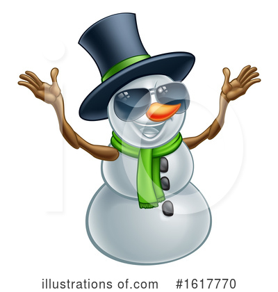 Royalty-Free (RF) Snowman Clipart Illustration by AtStockIllustration - Stock Sample #1617770