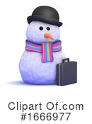 Snowman Clipart #1666977 by Steve Young