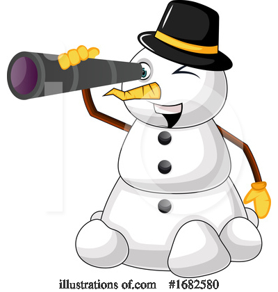 Royalty-Free (RF) Snowman Clipart Illustration by Morphart Creations - Stock Sample #1682580