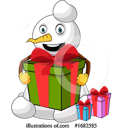 Royalty-Free (RF) Snowman Clipart Illustration by Morphart Creations - Stock Sample #1682585