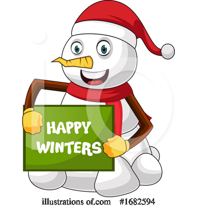 Royalty-Free (RF) Snowman Clipart Illustration by Morphart Creations - Stock Sample #1682594
