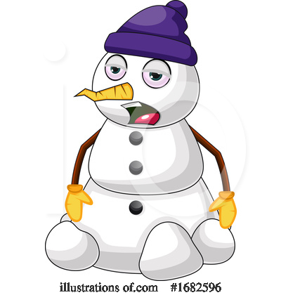 Royalty-Free (RF) Snowman Clipart Illustration by Morphart Creations - Stock Sample #1682596