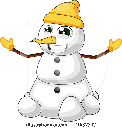 Royalty-Free (RF) Snowman Clipart Illustration by Morphart Creations - Stock Sample #1682597