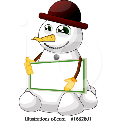 Royalty-Free (RF) Snowman Clipart Illustration by Morphart Creations - Stock Sample #1682601