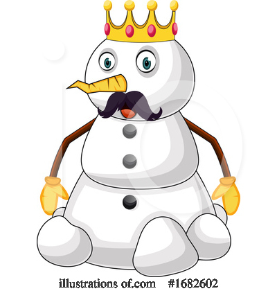Royalty-Free (RF) Snowman Clipart Illustration by Morphart Creations - Stock Sample #1682602