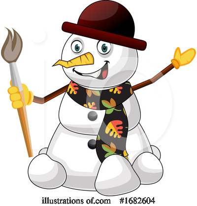 Royalty-Free (RF) Snowman Clipart Illustration by Morphart Creations - Stock Sample #1682604