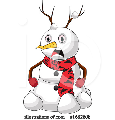 Royalty-Free (RF) Snowman Clipart Illustration by Morphart Creations - Stock Sample #1682608