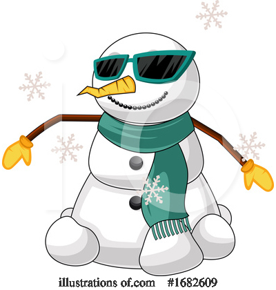 Royalty-Free (RF) Snowman Clipart Illustration by Morphart Creations - Stock Sample #1682609