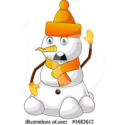 Royalty-Free (RF) Snowman Clipart Illustration by Morphart Creations - Stock Sample #1682612