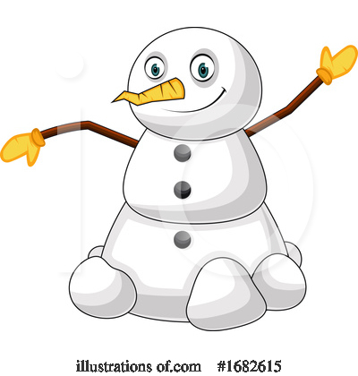 Royalty-Free (RF) Snowman Clipart Illustration by Morphart Creations - Stock Sample #1682615