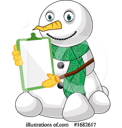 Royalty-Free (RF) Snowman Clipart Illustration by Morphart Creations - Stock Sample #1682617