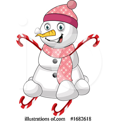 Royalty-Free (RF) Snowman Clipart Illustration by Morphart Creations - Stock Sample #1682618