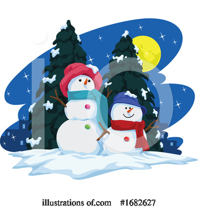 Royalty-Free (RF) Snowman Clipart Illustration by Morphart Creations - Stock Sample #1682627