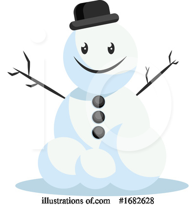 Royalty-Free (RF) Snowman Clipart Illustration by Morphart Creations - Stock Sample #1682628