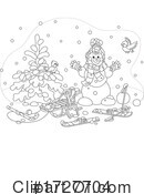 Snowman Clipart #1727704 by Alex Bannykh