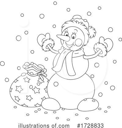 Royalty-Free (RF) Snowman Clipart Illustration by Alex Bannykh - Stock Sample #1728833