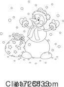 Snowman Clipart #1728833 by Alex Bannykh