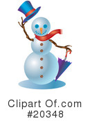 Snowman Clipart #20348 by Tonis Pan