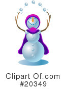 Snowman Clipart #20349 by Tonis Pan
