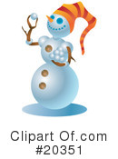 Snowman Clipart #20351 by Tonis Pan