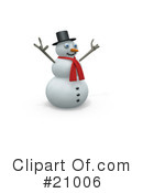 Snowman Clipart #21006 by 3poD