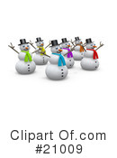 Snowman Clipart #21009 by 3poD
