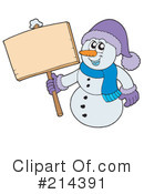 Snowman Clipart #214391 by visekart