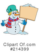 Snowman Clipart #214399 by visekart