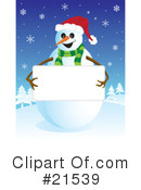 Snowman Clipart #21539 by Paulo Resende