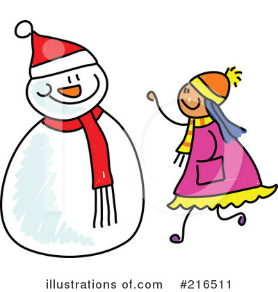 Royalty-Free (RF) Snowman Clipart Illustration by Prawny - Stock Sample #216511