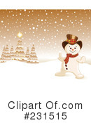 Snowman Clipart #231515 by Pushkin