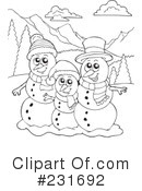 Snowman Clipart #231692 by visekart